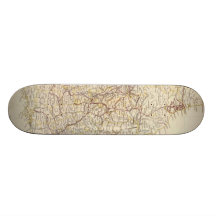 Vintage Map of England (1837) Skate Board Deck