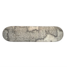 Vintage Map of England and Ireland (1631) Skate Board Deck