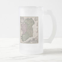 Vintage Map of Ireland (1716) Mug