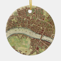 Vintage Map of London (17th Century) Ornament