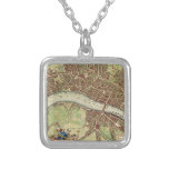 Vintage Map of London (17th Century) Pendants