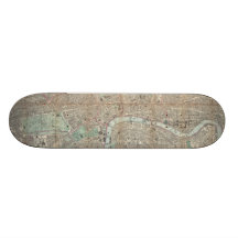 Vintage Map of London (1890) Skateboards