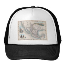 Vintage Map of Mexico (1851) Hat