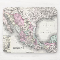 Vintage Map of Mexico (1855) Mousepad