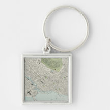 Vintage Map of Montreal (1901) Key Chain