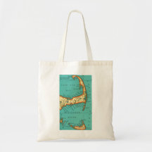 Vintage Map of NANTUCKET CAPE COD Bag