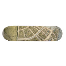 Vintage Map of New Amsterdam (1660) Skate Deck