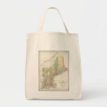 Vintage Map of New England (1839) Tote Bag