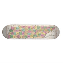 Vintage Map of Tennessee (1827) Skateboard Decks