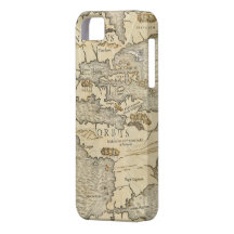 Vintage Map of The Americas (1540) iPhone 5 Case