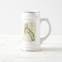 Vintage Map of The San Diego Bay (1857) Mug