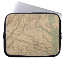 Vintage Map of Virginia Battlefields (1892) Computer Sleeve