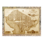 Vintage map of Washington, D.C. (ca 1818) Postcard