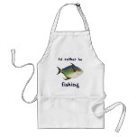 Vintage Marine Life Animal, Tropical Opah Fish Apron
