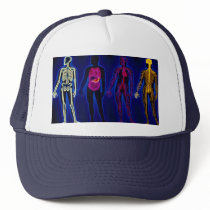 Vintage Medical, human systems Trucker Hats