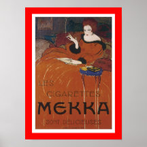 Vintage Mekka Cigarette Advertisement Posters