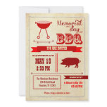 Vintage Memorial Day BBQ Invitation