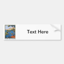 Vintage Menton France Bumper Stickers