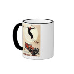 Vintage Mercedes Benz Ski Ad mugs