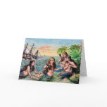 Vintage Mermaid Greeting Card