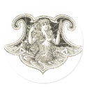 Vintage Mermaid stickers