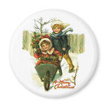 Vintage Merry Christmas Magnet