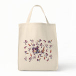 Vintage Mexican Fabric Print Canvas Bag
