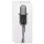 Vintage Microphone Rack Card