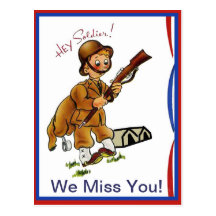 Vintage Military Hey Soldier! Postcard