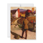 Vintage MILITARY HOMECOMING Celebration Invitation