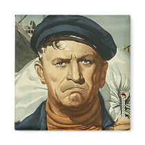 Vintage Military Magnet