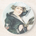 Vintage Military Women Coaster