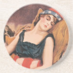 Vintage Military Women Coaster