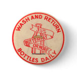Vintage Milk Bottle Cap Button