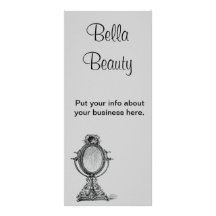 Vintage Mirror Rack Card Design
