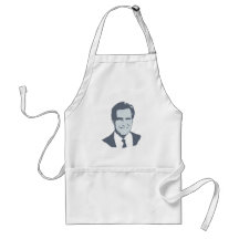 VINTAGE MITT ROMNEY 2012 (blue) Apron