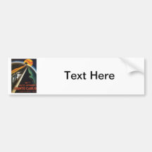 Vintage Monte Carlo Automobile Bumper Sticker