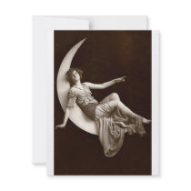 Vintage *Moon Beauty* Personalized Invites