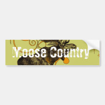 Vintage Moose Gifts Bumper Sticker