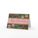 Vintage Morning Glory Border Mother's Day Card
