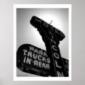 Vintage Motel Sign 1 Poster Print