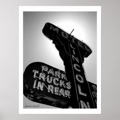 Vintage Motel Sign 1 Poster Print by image_americana