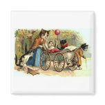 Vintage Mother Cat Magnets