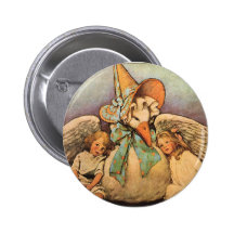 Vintage Mother Goose Children Jessie Willcox Smith Pinback Button