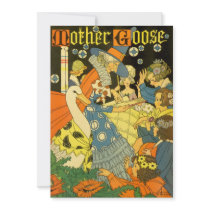 Vintage Mother Goose Reading Books to Children