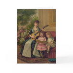Vintage Mother with Guitar &  Children cards