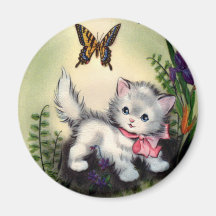 Vintage Mothers Day Round Magnet