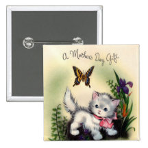 Vintage Mothers Day Square Button