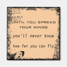 Vintage Motivational Quote Magnet