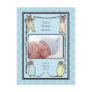 Vintage Mouse Baby Boy Birth Announcement Photo